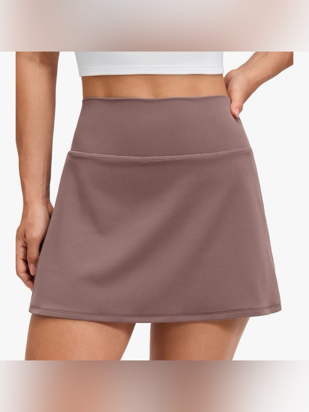 CRZ YOGA RS96 Tennis Skort Women’s S Mauve NWT Built-In Shorts